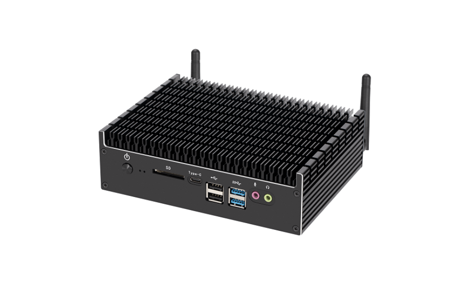 intel 8代10代無風扇工控香蕉视频在线视频ZC-WG10雙網帶COM口雙屏4K顯示
