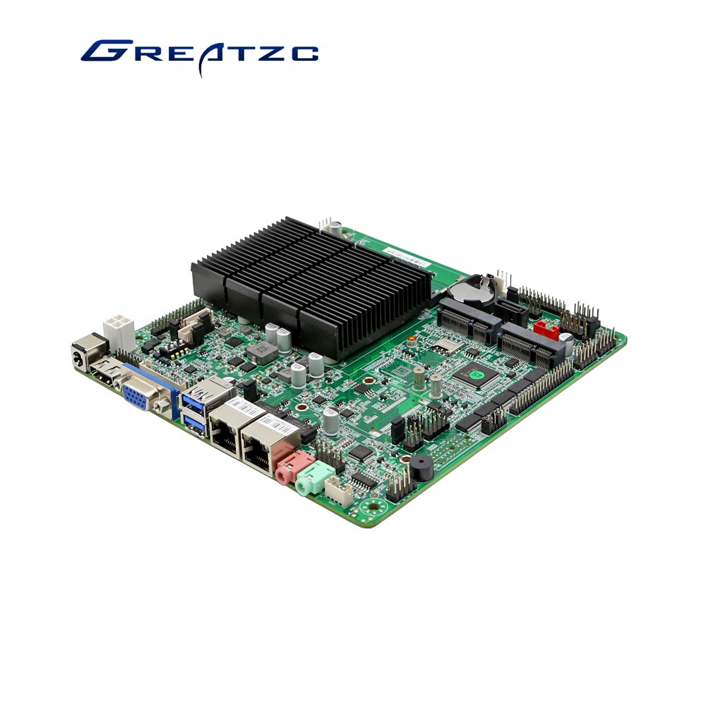 ZC-ITX40D-J4125四核無風扇miniITX工控黄色大香蕉视频支持雙網6串EDPLVDS