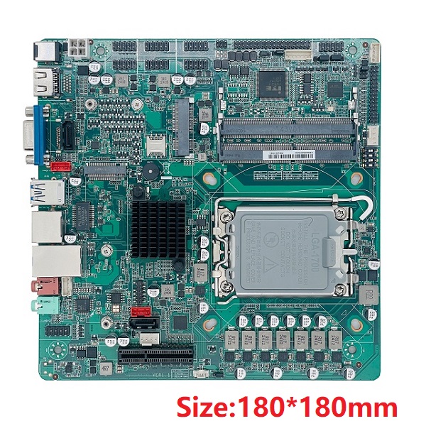 intel第12代13代桌麵式迷你工控黄色大香蕉视频ZC-ITXB660DC 雙網6COM